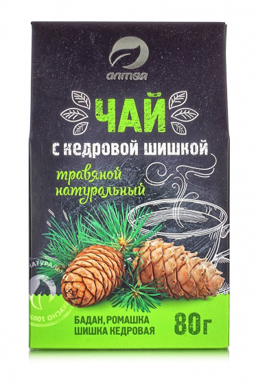 Травяной чай с кедровой шишкой, 80 гр