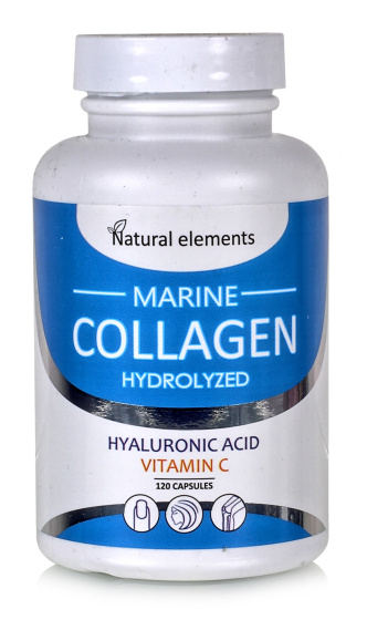 Коллаген Морской с гиалуроновой кислотой и витамином С, 120 капс коллаген для суставов  коллаген для кожи