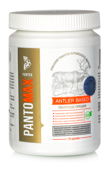 Усиленная формула Пантомакс для мужчин пантовые орешки PantoMax Крепкий орешник в капсулах, 50 шт