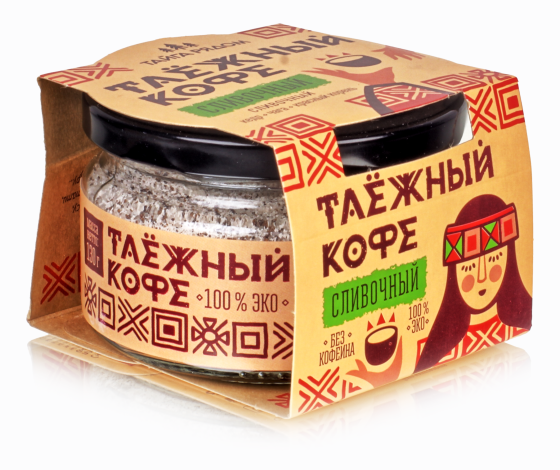 Таёжный кедро кофе без кофеина Сливочный Тайга рядом 130  гр.