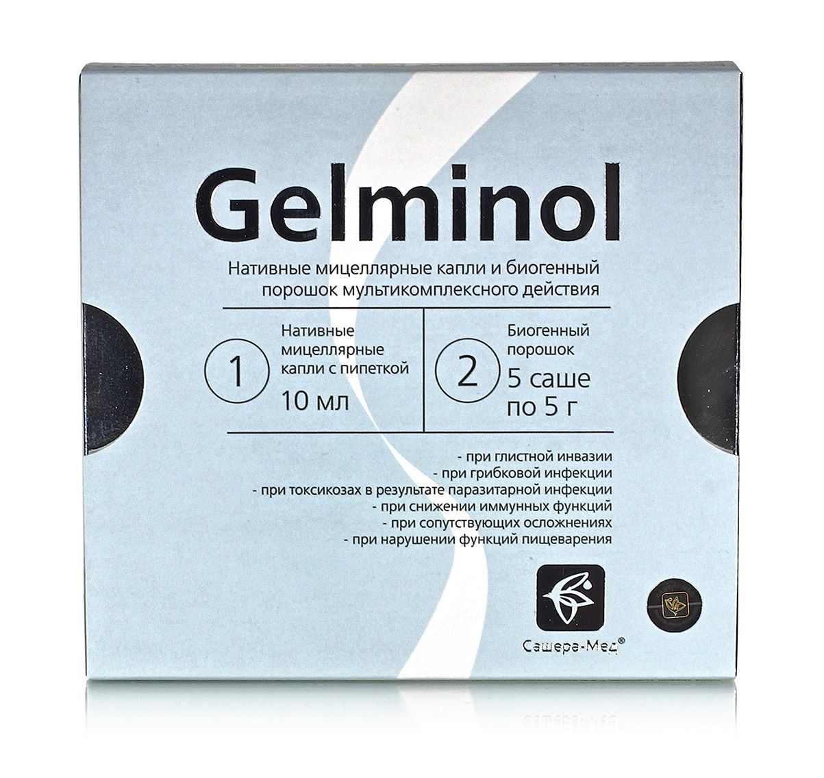 Gelminol Гельминол фитокомплекс с 3-х лет при глистной инвазии,  паразитарной инфекции купить в Москве в одном из наших магазинов или с  бесплатной доставкой по Москве в интернет-магазине по низкой цене. Рецепты,  применение,