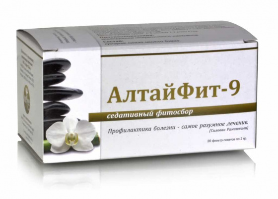АлтайФит-09. Фитосбор успокаивающий. 20 ф/п по 2гр