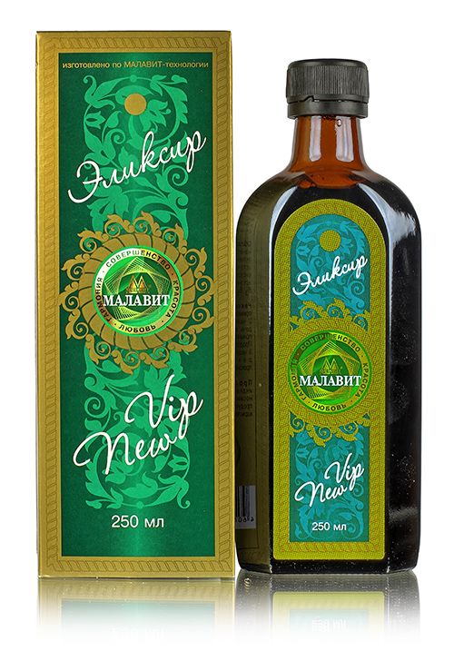 Эликсир "Малавит" VIP NEW 250мл. Общуекреплящий, витаминный бальзам
