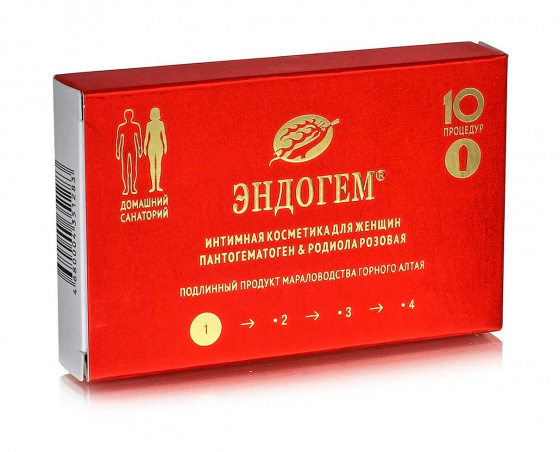 Эндогем для женщин №1. Пантогематоген и родиола розовая. 10 суппозиториев. Для интимного здоровья женщины.