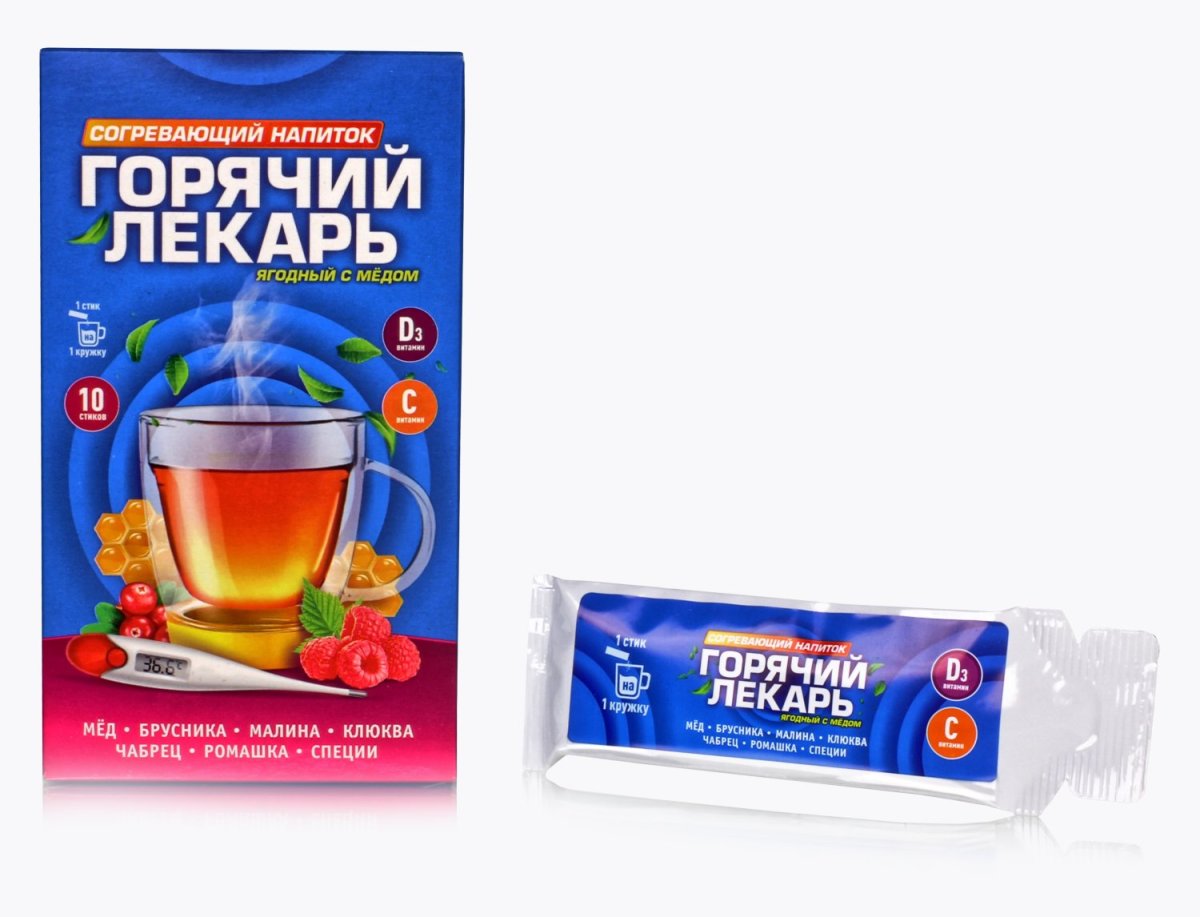 Согревающий напиток Горячий лекарь 10 стик по 25 г