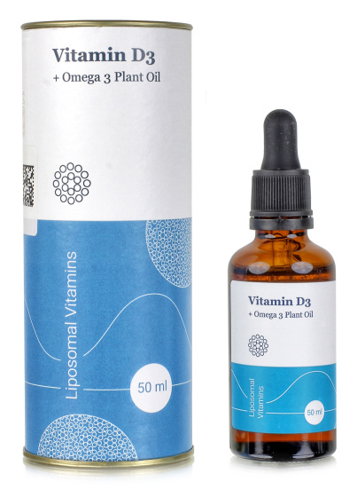 Липосомальный Витамин Д 3 холекальциферол + Омега 3 Plant Oil, 50 мл