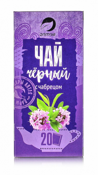 Чай черный с чабрецом "Алтэя" 20 фильтр-пакетов по 1.5гр.