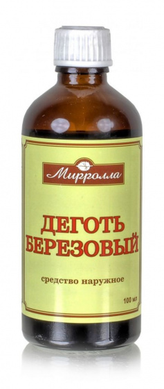 Березовый деготь, флакон 100мл.