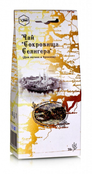 Чай для легких и бронхов Сокровища Селигера, 70г.