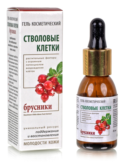 Гель омолаживающий для лица  Стволовые клетки брусники, 25мл