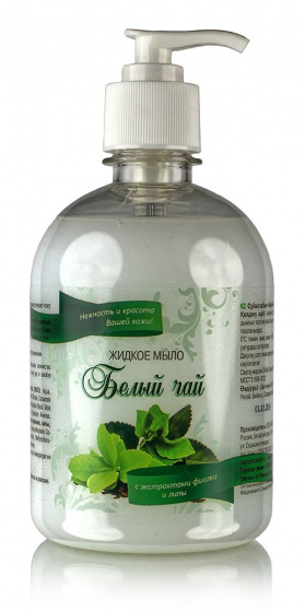 Жидкое мыло Белый чай (с экстрактами фиалки и липы) 500мл.