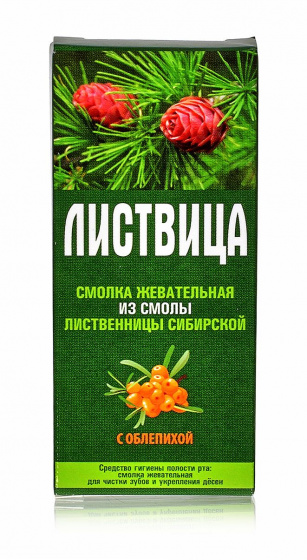 Смолка лиственничная "Листвица", с облепихой 4шт по 0,8гр