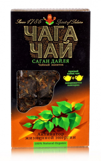 Чайный напиток "Чага-Чай" с саган-дали, плитка, 96гр