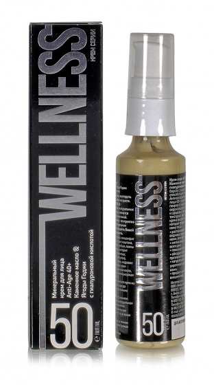 Велнес "Каменное масло & Ягоды Годжи", минеральный крем для лица Anti-Age 40+, 50мл.