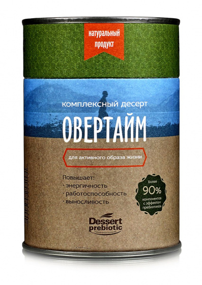 Овертайм. Комплекс пребиотиков. Для активного образа жизни 150гр.