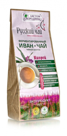 Иван-чай с Листом смородины, ферментированный 75гр
