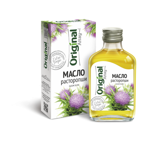 Масло расторопши 100мл. Алтайское холодного отжима. Original Altay