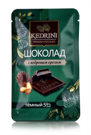 Шоколад "Kedrini" темный с кедровым орехом 23г купить в Москве в одном ...