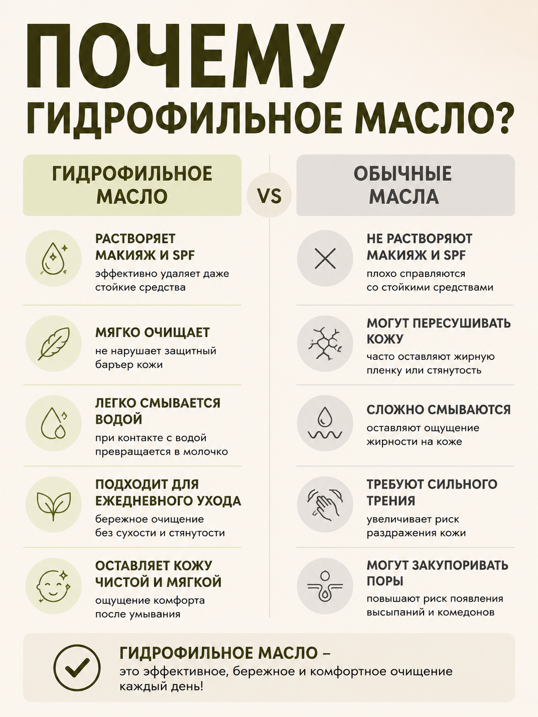 Гидрофильное масло, 110 мл для очищения кожи лица всех типов