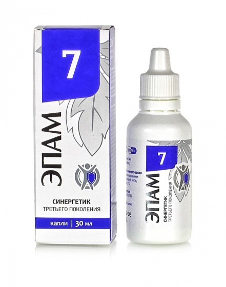 Эпам 07 30мл. Прополис+травы для борьбы с вирусами при простуде, гриппе, ОРВИ и аллергией