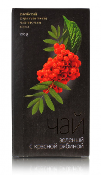 Зеленый чай с красной рябиной 100гр. (россыпью)