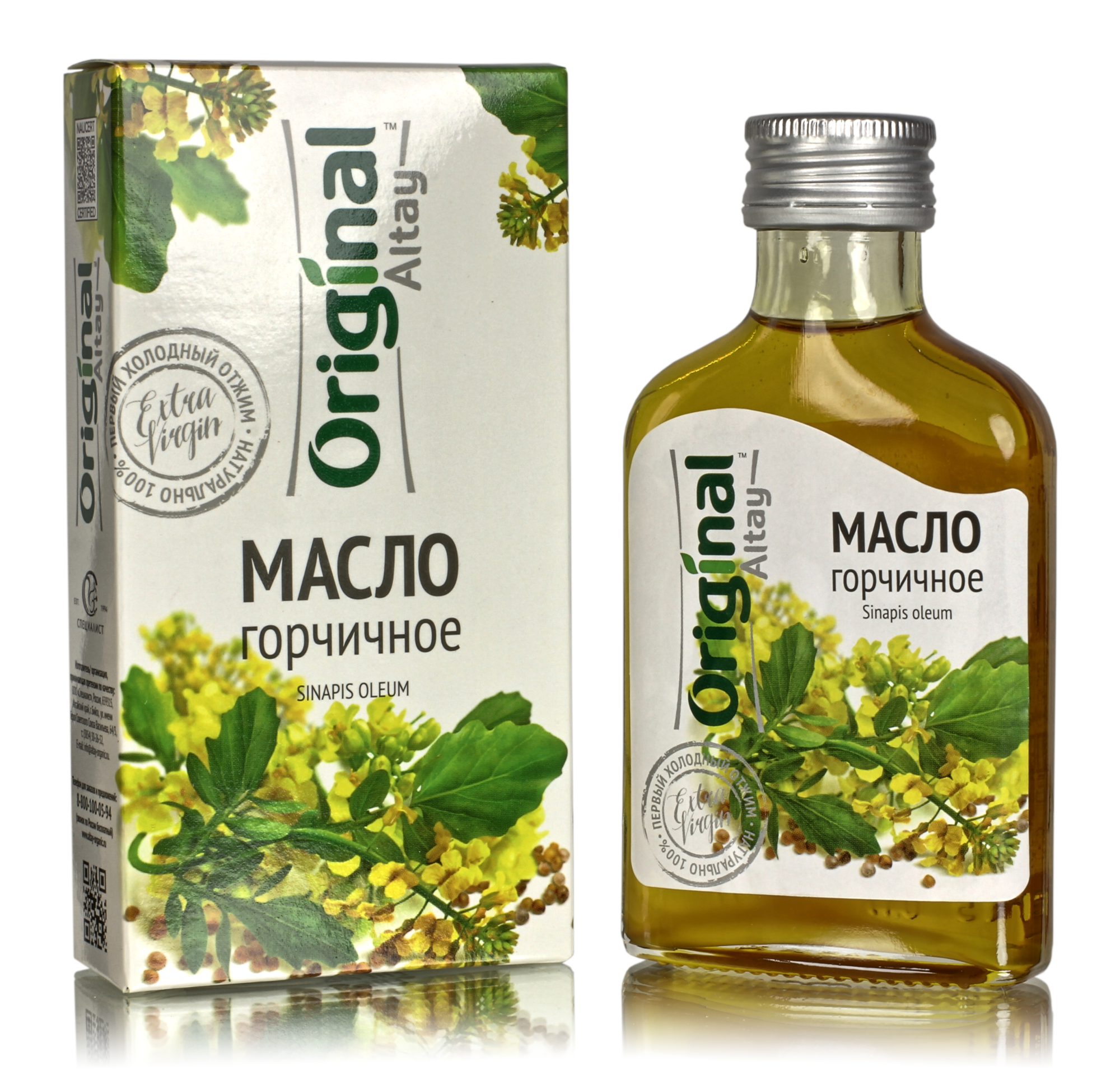 Масло Горчичное ( 100мл )  Алтайское холодного отжима. Original Altay